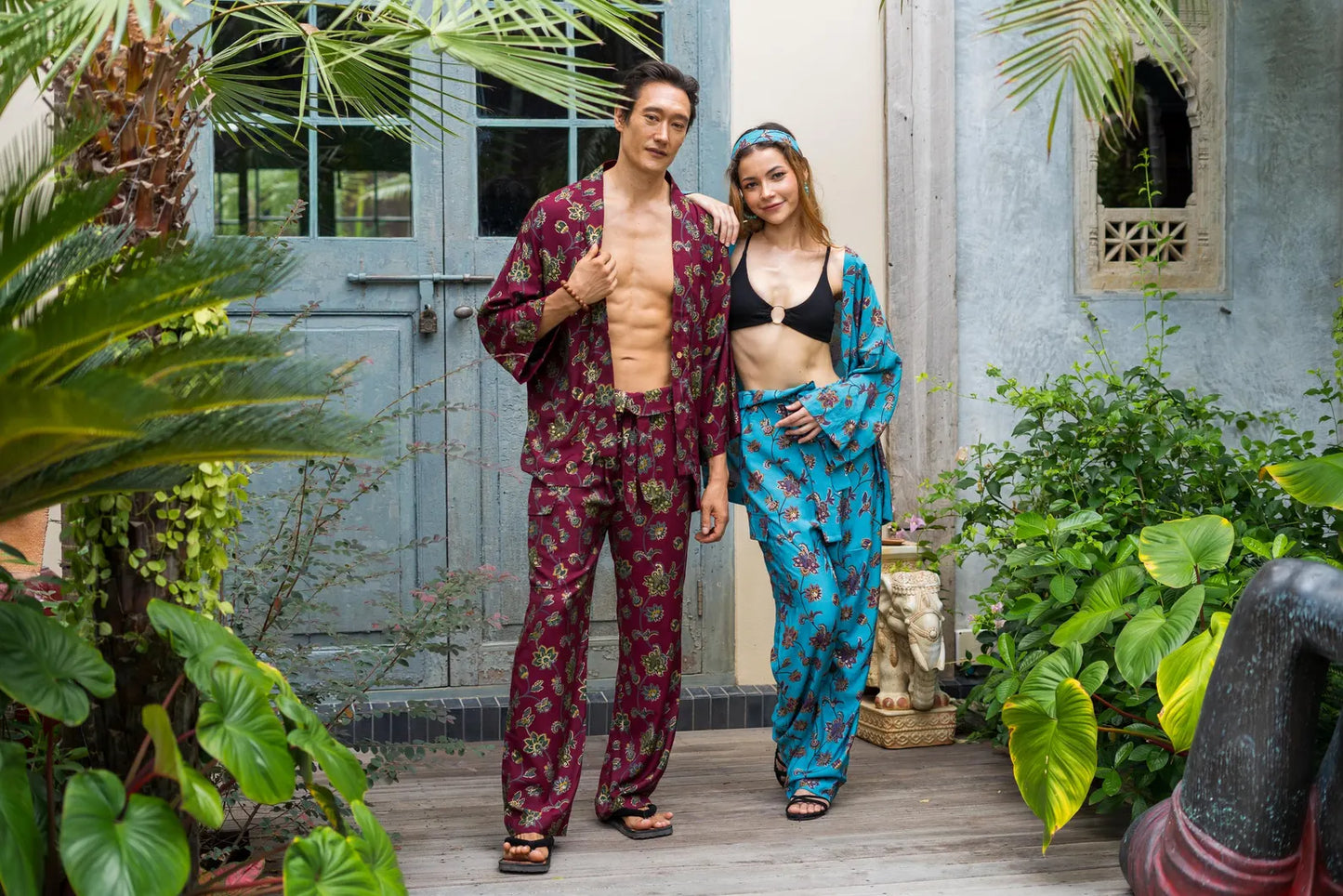 Matching Kimono Couple Set - L'Oasis