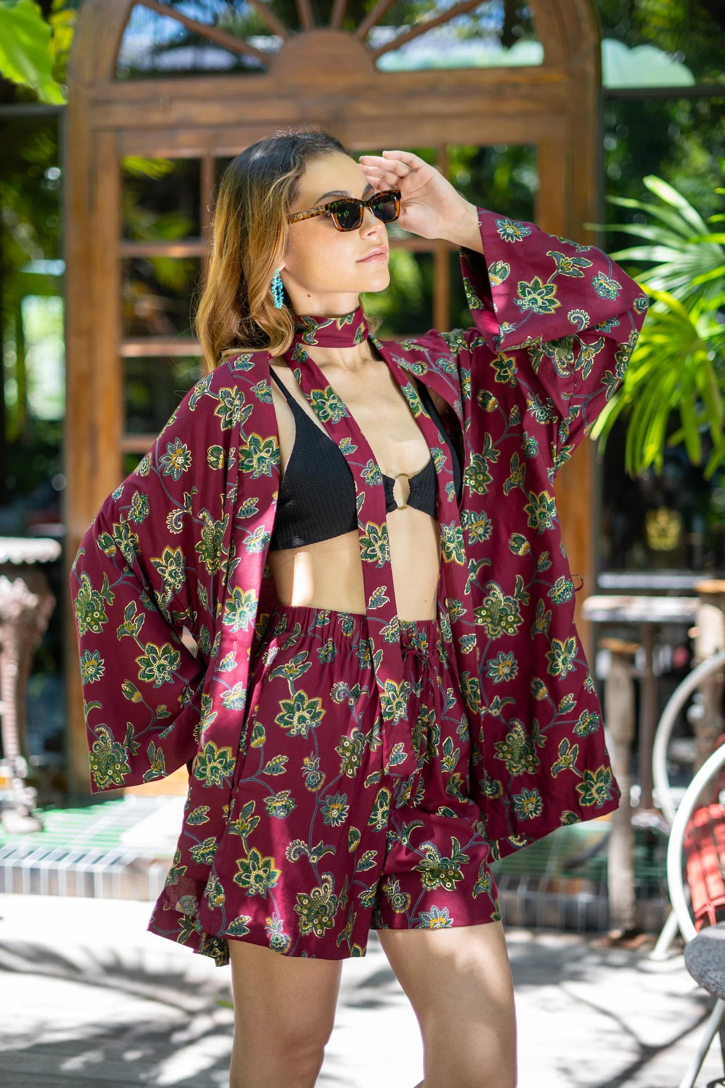 L'Oasis Kimono - Red