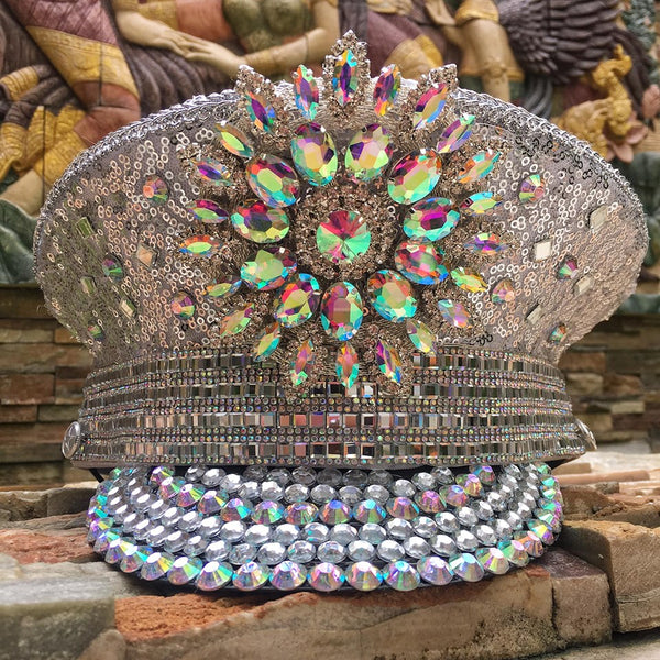 Silver Starlight Hat with LED